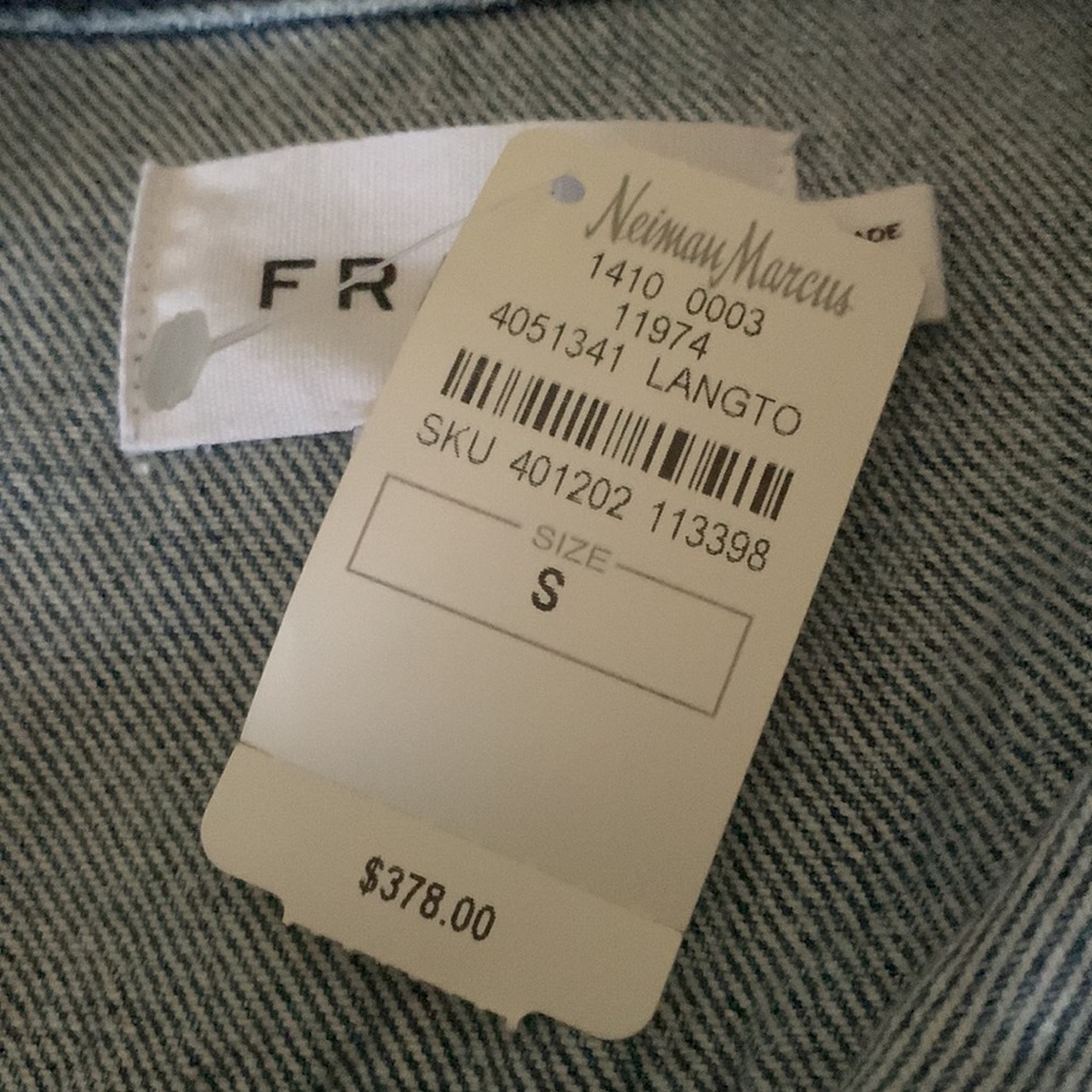 BNWT Frame puffy sleeve jean jacket - Picture 2 of 6